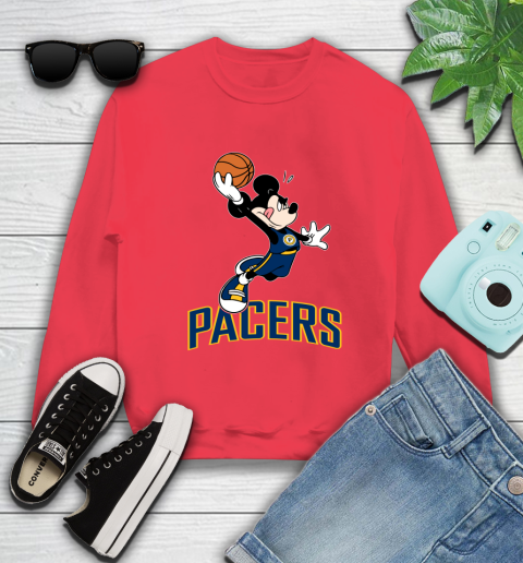 NBA Basketball Indiana Pacers Cheerful Mickey Mouse Shirt Sweatshirt 10
