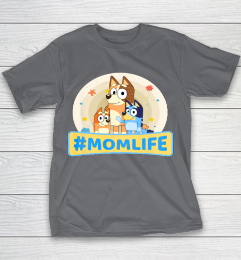 Bluey Mom Family For Life Youth T-Shirt 5