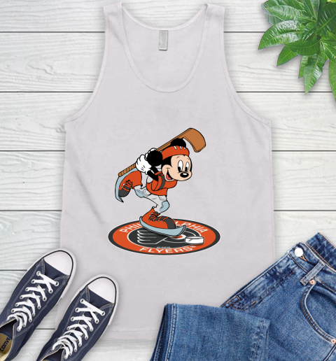 NHL Hockey Philadelphia Flyers Cheerful Mickey Disney Shirt Tank Top 3 NHL Hockey Philadelphia Flyers Cheerful Mickey Disney Shirt Tank Top - Image 3