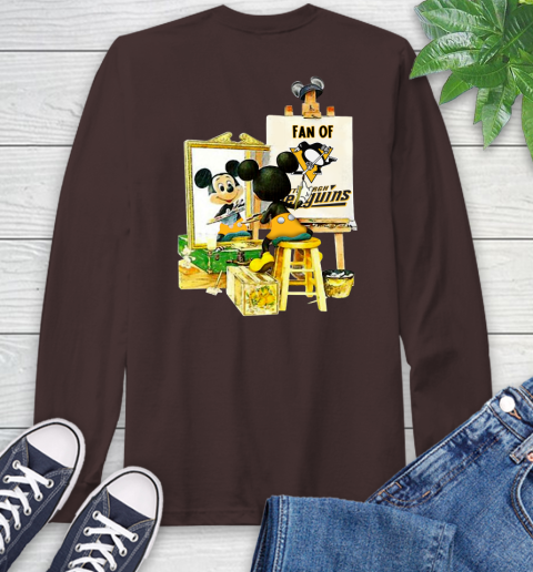 NHL Hockey Pittsburgh Penguins Mickey Drawing Shirt 61