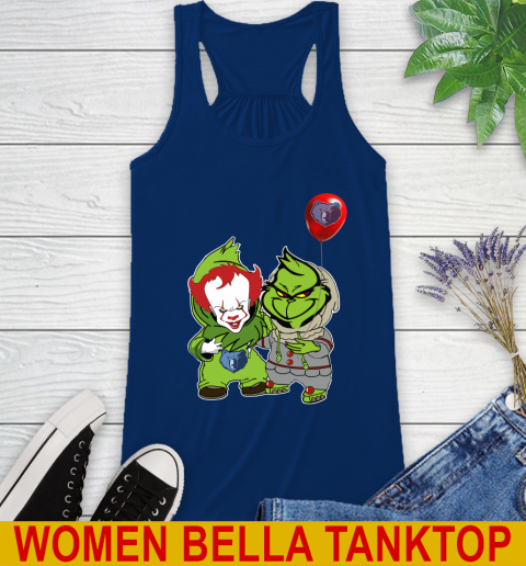 Memphis Grizzlies Baby Pennywise Grinch Christmas NBA Basketball Racerback Tank 9
