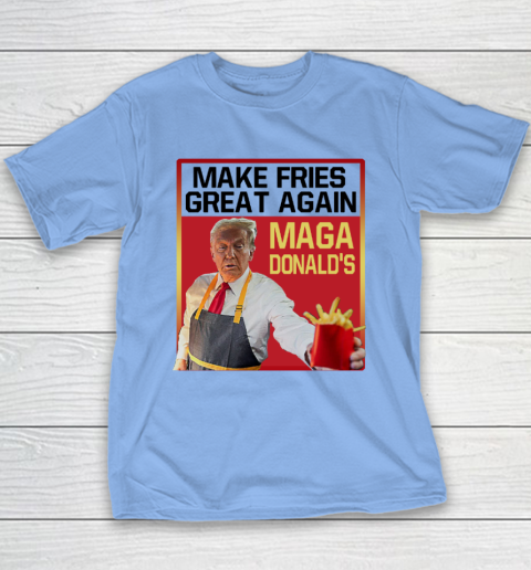 MAGAdonald's Make French Fries Great Again Donald Trump Youth T-Shirt 8