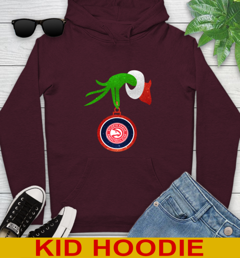 Atlanta Hawks Grinch Merry Christmas NBA Basketball Youth Hoodie 7