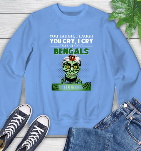 NFL Talk Shit About Cincinnati Bengals I Kill You Achmed The Dead Terrorist Jeffrey Dunham Football Sweatshirt 11