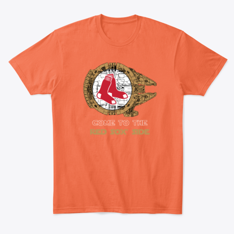 unaf come to the boston red sox side star wars classic t shirt 2 front orange