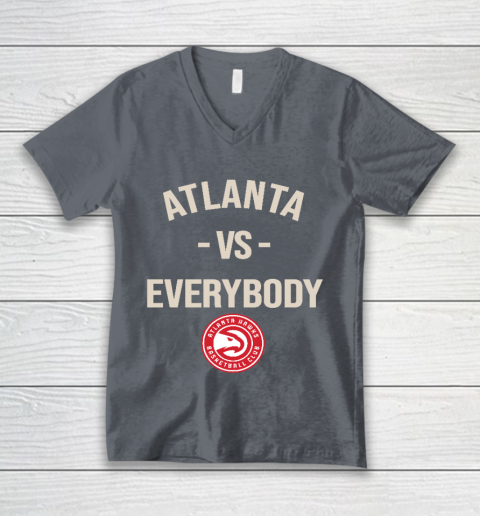 Atlanta Hawks Vs Everybody V-Neck T-Shirt 4