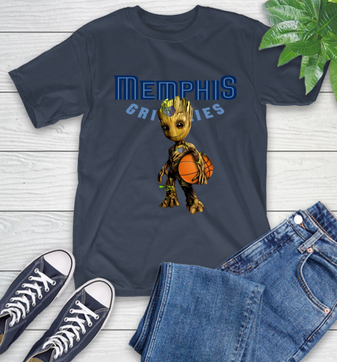Memphis Grizzlies NBA Basketball Groot Marvel Guardians Of The Galaxy T-Shirt 4