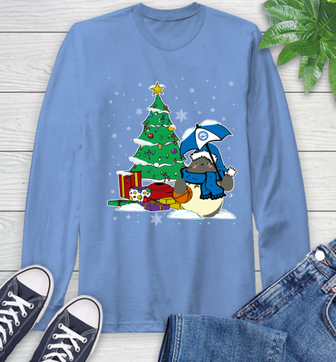 Philadelphia 76ers NBA Basketball Cute Tonari No Totoro Christmas Sports Long Sleeve T-Shirt 12