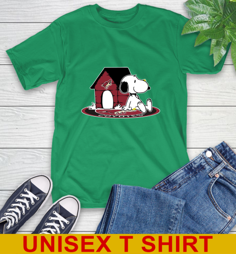 NHL Hockey Arizona Coyotes Snoopy The Peanuts Movie Shirt T-Shirt 7