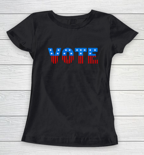 USA Red White and Blue Vote Election Women's T-Shirt