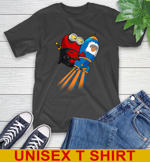 NBA Basketball New York Knicks Deadpool Minion Marvel Shirt T-Shirt