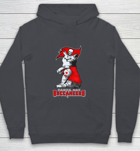 NFL Football My Cat Loves Tampa Bay Buccaneers Youth Hoodie 5
