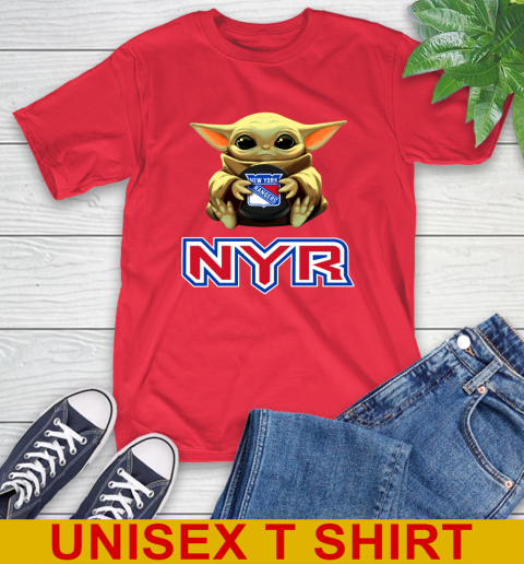 NHL Hockey New York Rangers Star Wars Baby Yoda Shirt 10