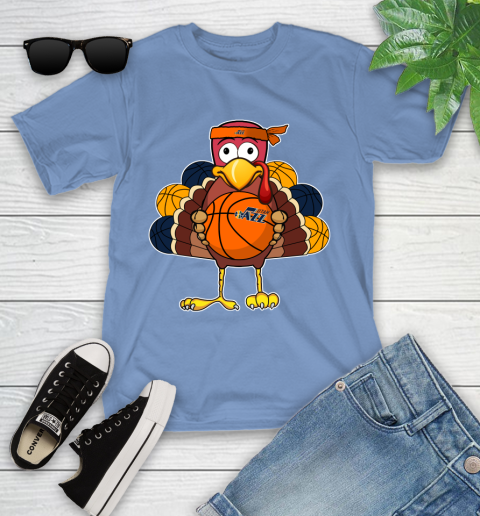 Utah Jazz Turkey thanksgiving day Youth T-Shirt 11