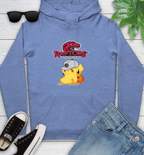 NBA Pikachu Basketball Sports Toronto Raptors Youth Hoodie 12