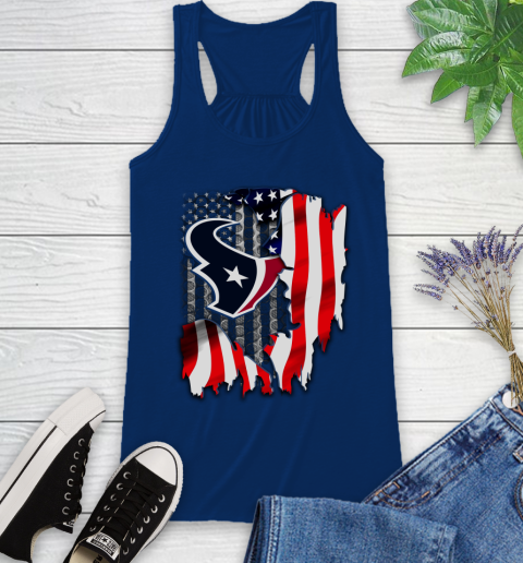Houston Texans NFL Football American Flag Racerback Tank 8