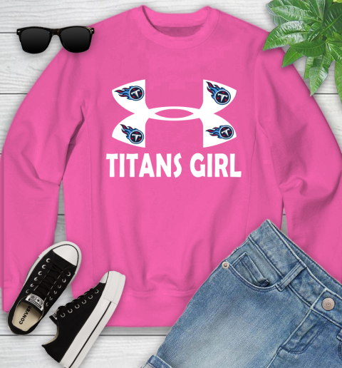 NFL Tennessee Titans Girl Under Armour Football Sports Youth Sweatshirt 6