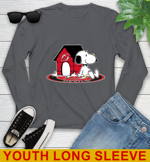 NHL Hockey New Jersey Devils Snoopy The Peanuts Movie Shirt Youth Long Sleeve 10 NHL Hockey New Jersey Devils Snoopy The Peanuts Movie Shirt Youth Long Sleeve - Image 10
