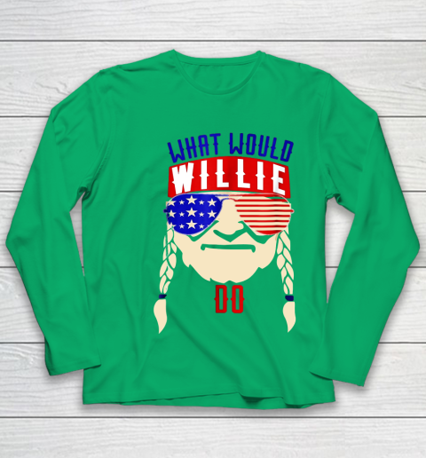 Willie Nelson shirt What would Willie do Youth Long Sleeve 4