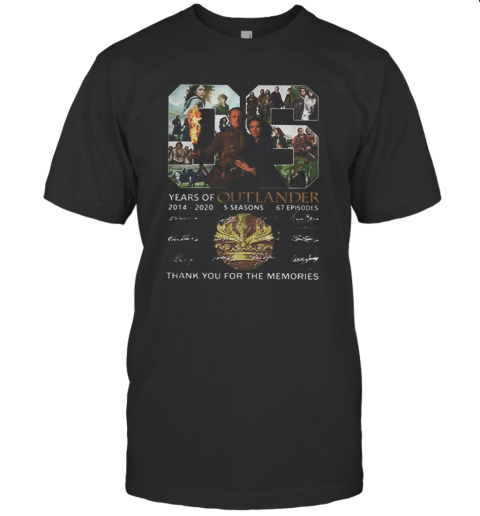 06 Years Of Outlander 2014 2020 Signatures T-Shirt