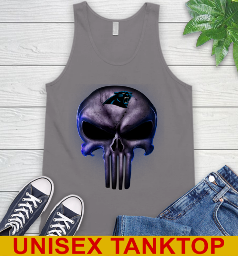 Carolina Panthers NFL Football Punisher Skull Sports Tank Top 6