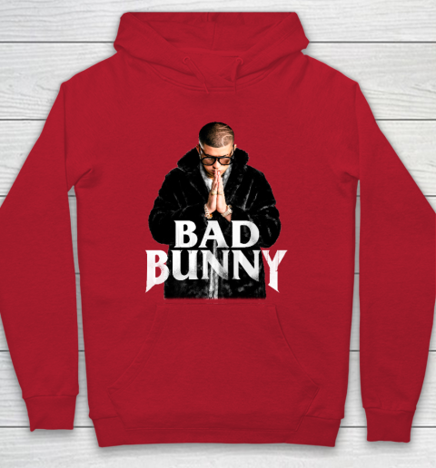 Red bad bunny 2025 hoodie