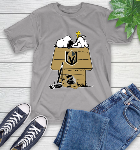 Vegas Golden Knights NHL Hockey Snoopy Woodstock The Peanuts Movie T-Shirt