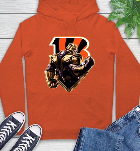 NFL Thanos Avengers Endgame Football Sports Cincinnati Bengals Hoodie 5
