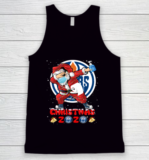 Edmonton Oilers Funny Santa Claus Dabbing Christmas 2020 NHL Tank Top