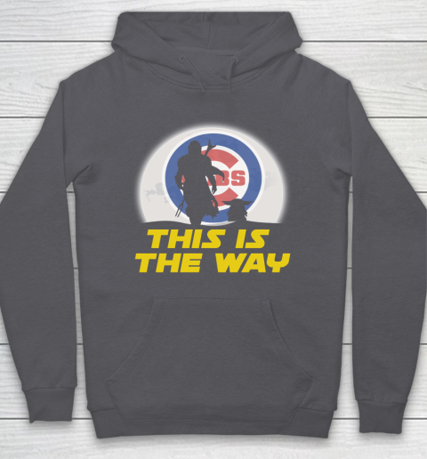 Chicago Cubs MLB Baseball Star Wars Yoda And Mandalorian This Is The Way Hoodie 4