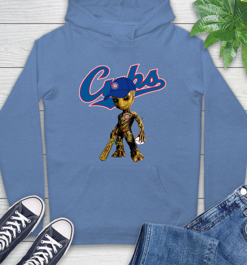 MLB Chicago Cubs Groot Guardians Of The Galaxy Baseball Hoodie 11
