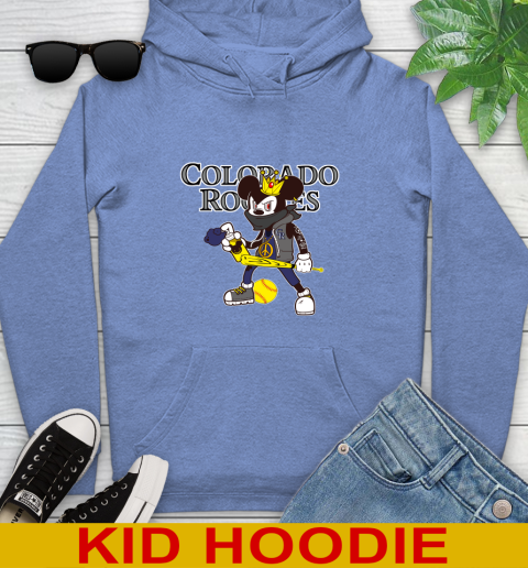 Colorado Rockies MLB Baseball Mickey Peace Sign Sports Youth Hoodie 12