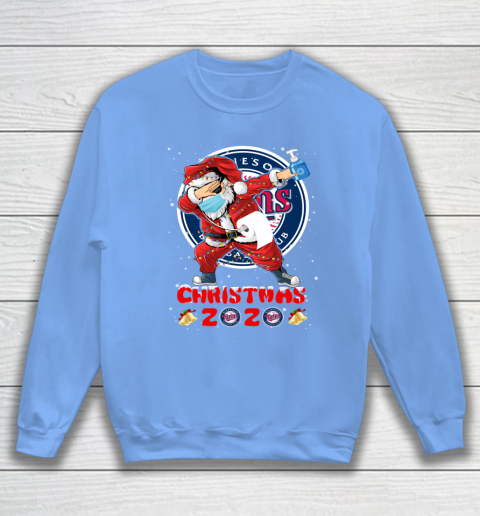 Minnesota Twins Funny Santa Claus Dabbing Christmas 2020 MLB Sweatshirt 8