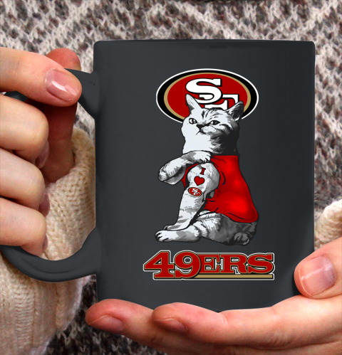 NFL Football My Cat Loves San Francisco 49ers Ceramic Mug 11oz 2