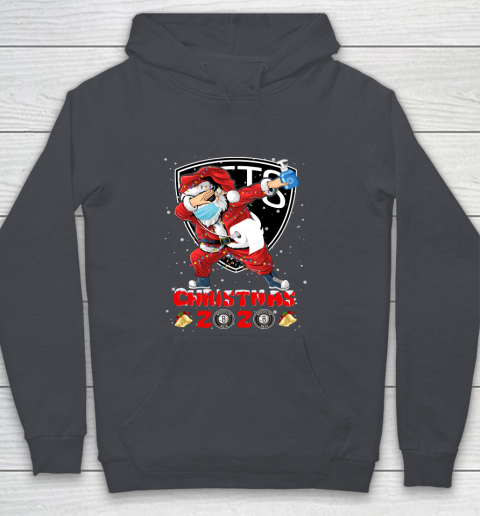 Brooklyn Nets Funny Santa Claus Dabbing Christmas 2020 NBA Youth Hoodie 5