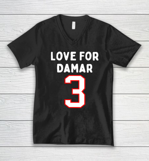 Pray Love For 3 Damar V-Neck T-Shirt