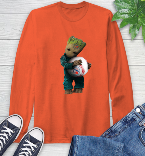MLB Groot Guardians Of The Galaxy Baseball Sports Tampa Bay Rays Long Sleeve T-Shirt 5