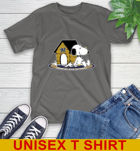 MLB Baseball Milwaukee Brewers Snoopy The Peanuts Movie Shirt T-Shirt 8