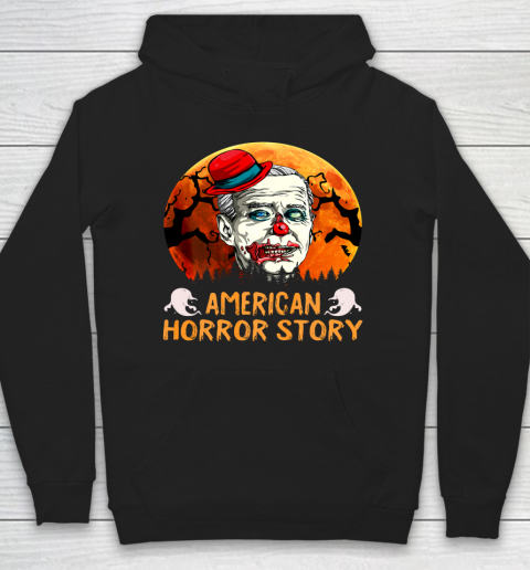Joe Biden Horror American Clown Story Halloween Anti Biden Hoodie