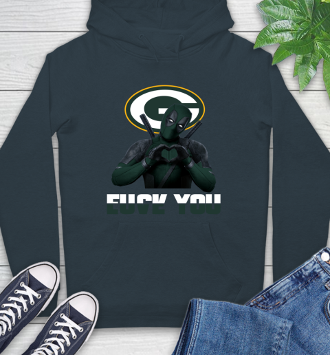 NHL Green Bay Packers Deadpool Love You Fuck You Football Sports Hoodie 7