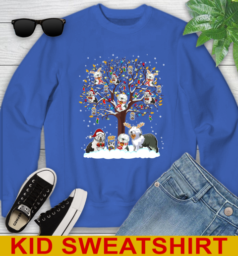Old english Sheep dog dog pet lover light christmas tree shirt 114