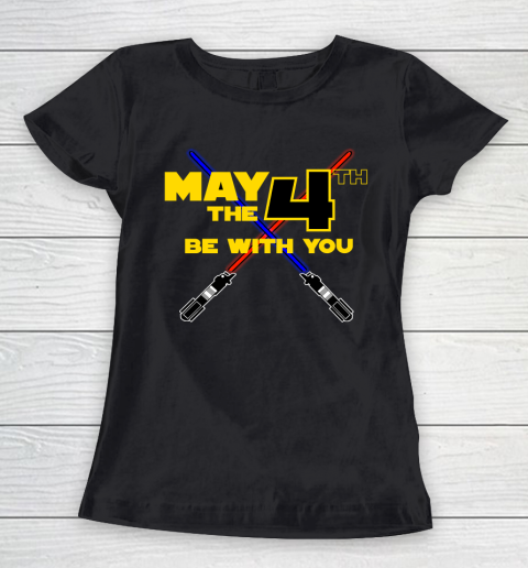 Star Wars Shirt May the Fourth Be With You Lightsaber Women's T-Shirt
