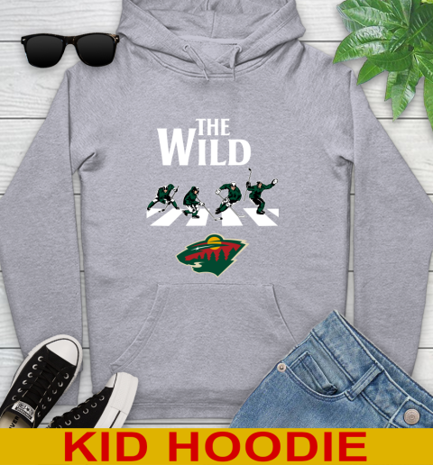 NHL Hockey Minnesota Wild The Beatles Rock Band Shirt Youth Hoodie 6