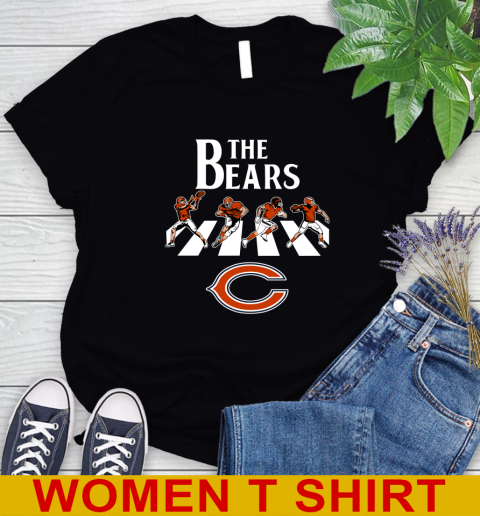 NFL Football Chicago Bears The Beatles Rock Band Shirt Women's T-Shirt