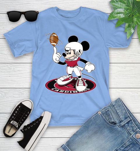 NFL Football Arizona Cardinals Cheerful Mickey Disney Shirt fish pond Youth T-Shirt 11