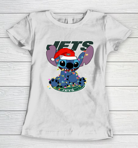 New York Jets NFL Football noel stitch Christmas Women's T-Shirt