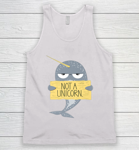 Not A Unicorn Cute Funny Narwhal Graphic Tank Top 2