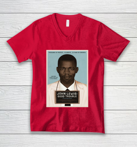 Good Trouble John Lewis V-Neck T-Shirt 7