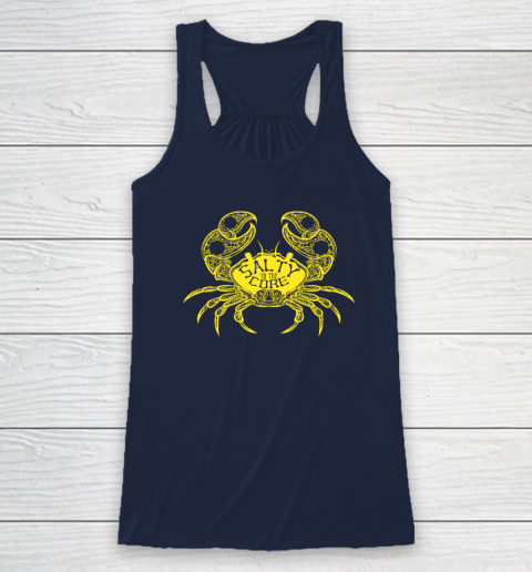 Salty To The Core Crab Racerback Tank 5