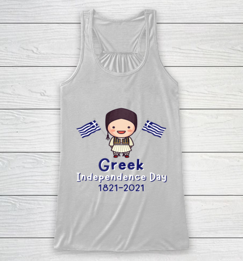 Kids Greek Independence 200th Anniversary Greece for Boys Racerback Tank